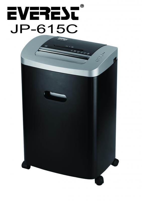 Everest JP-615C Siyah Kağıt, Kredi kartı, cd-dvd Kesme ve Öğütücü 220mm 18 Litre