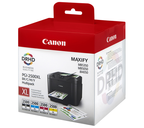 Canon PGI-2500XL Black-Cyan-Magenta-Yellow Siyah-Mavi-Kırmızı-Sarı Multipack 4’lü Mürekkep Kartuş