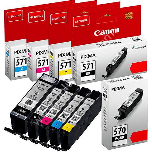 Canon PGI-570 CLI-571 Cyan-Magenta-Yellow-Black Mavi-Kırmızı-Sarı-Siyah Multipack 4’lü Mürekkep Kart