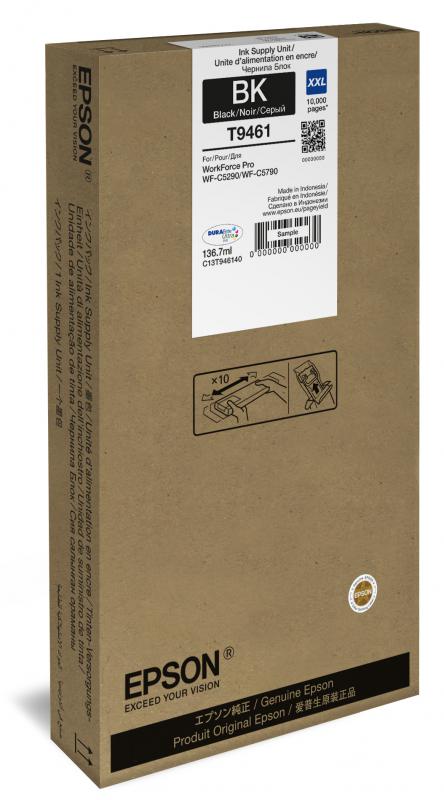 Epson T9461 Black Siyah Yüksek Kapasite Mürekkep Kartuş T946140 WF-C5790