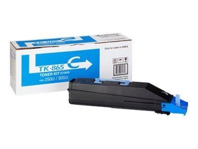 Kyocera TK-865C Cyan Mavi Orjinal Fotokopi Toneri Taskalfa 250ci-300ci 12.000 Sayfa