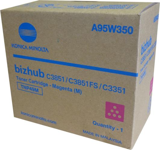 Konica Minolta TNP49M Magenta Kırmızı Orjinal Fotokopi Toneri Bizhup C3351-3851