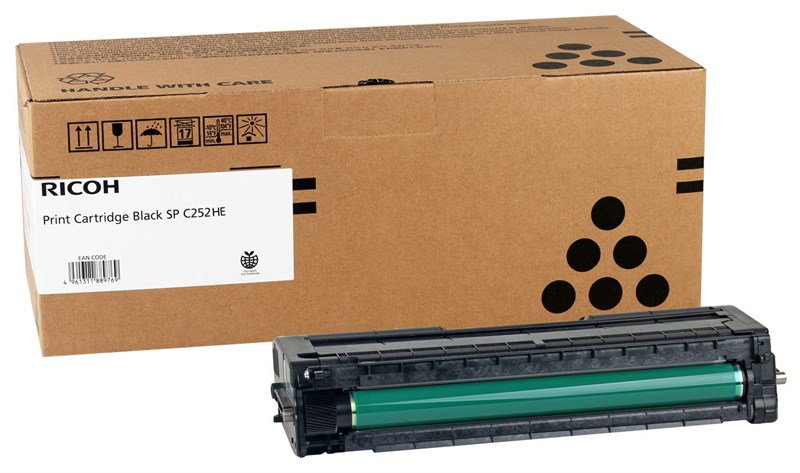 Ricoh SP C252HE Black Siyah Orjinal Toner SP C252sf 6.500 Sayfa