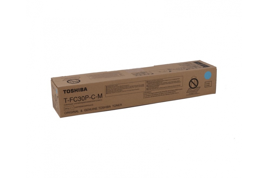 Toshiba T-FC30P-C-M Cyan Mavi Orjinal Fotokopi Toneri e-std 2050-2051-2550-2551 33.600 Sayfa