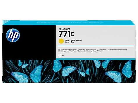 HP 771C Yellow Sarı 775ML Plotter Kartuşu B6Y10A
