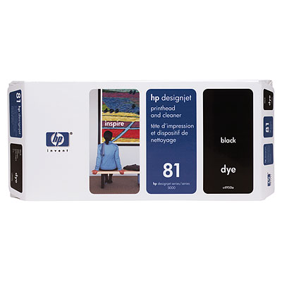 HP 81 Black Siyah Baskı Kafası C4950A