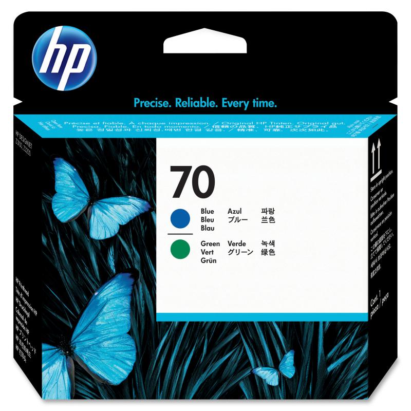 HP 70 Cyan-Green Mavi-Yeşil Baskı Kafası C9408A
