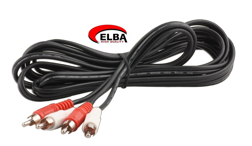 Elba C0604 2RCA-2RCA 3mt Stereo Kablo