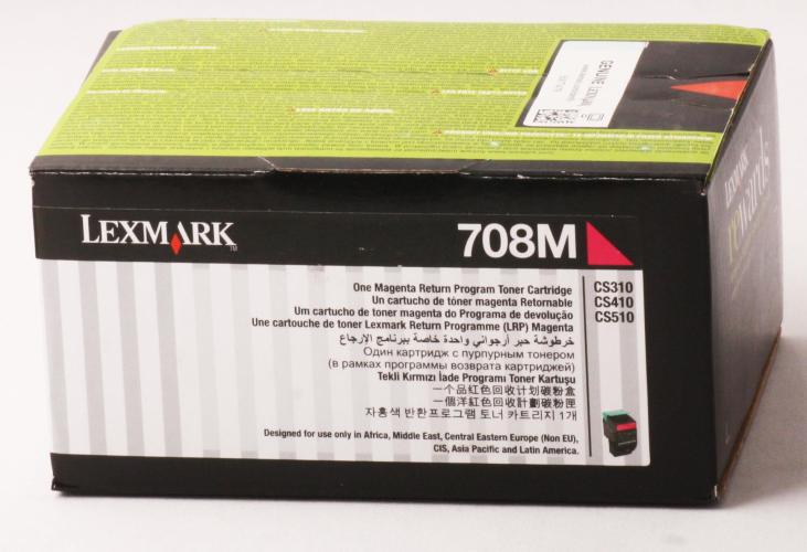 Lexmark 70C80M0 1.000 Sayfa Magenta Kırmızı Toner CS310-410-510 708M
