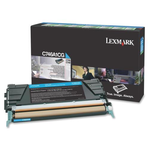 Lexmark C746A1CG 7.000 Sayfa Cyan Mavi Toner C746-748