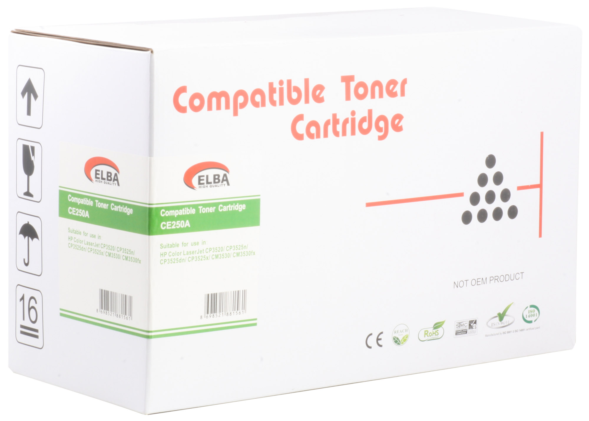 ELBA HP CE250A CP3525-CM3530 SIYAH TONER