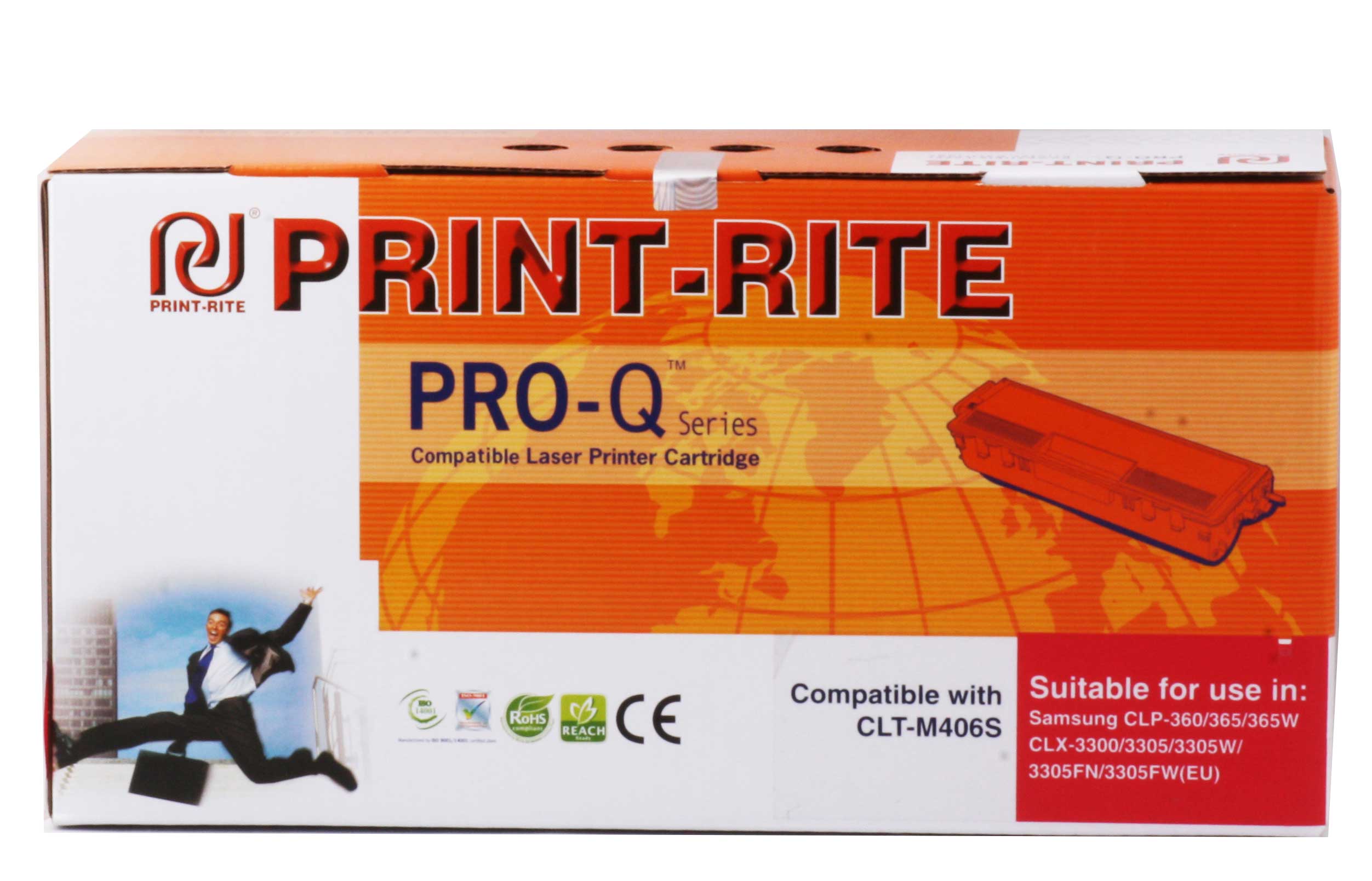 Print-Rite Samsung Clp-365M Kırmızı Muadil Toner M406 CLP-360 CLX-3300-3305