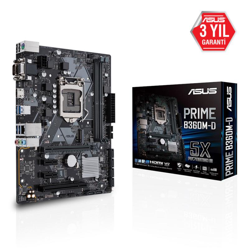 Asus Prime B360M-D 1151 Ddr4 2666Mhz M2 Hdmı Vga  Anakart