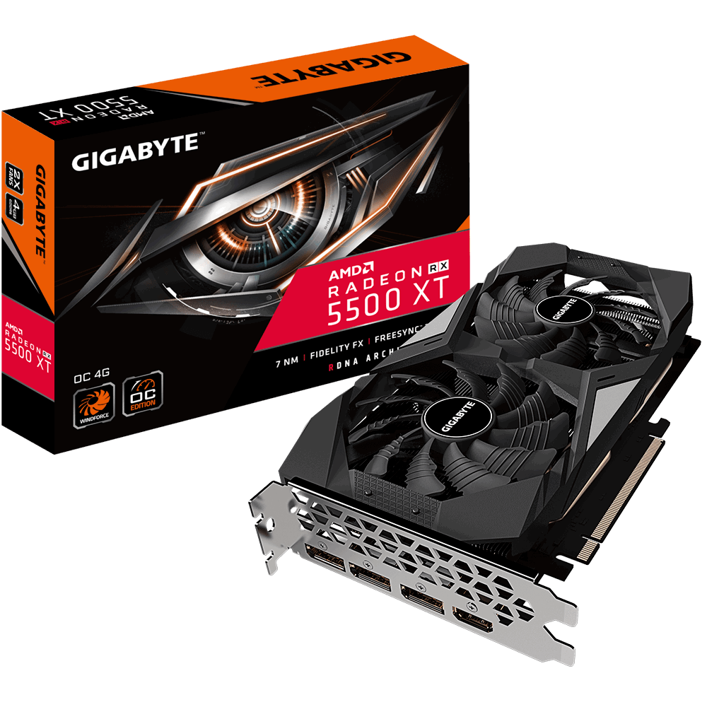 Gigabyte GV-R55XTOC-4GD 5500XT 128B GDDR6 Ekran Kartı