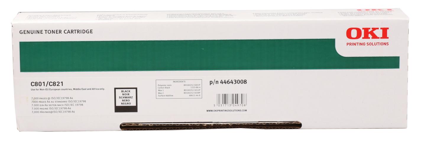 Oki C801-821 7 Bin Sayfa Siyah Toner 4463008