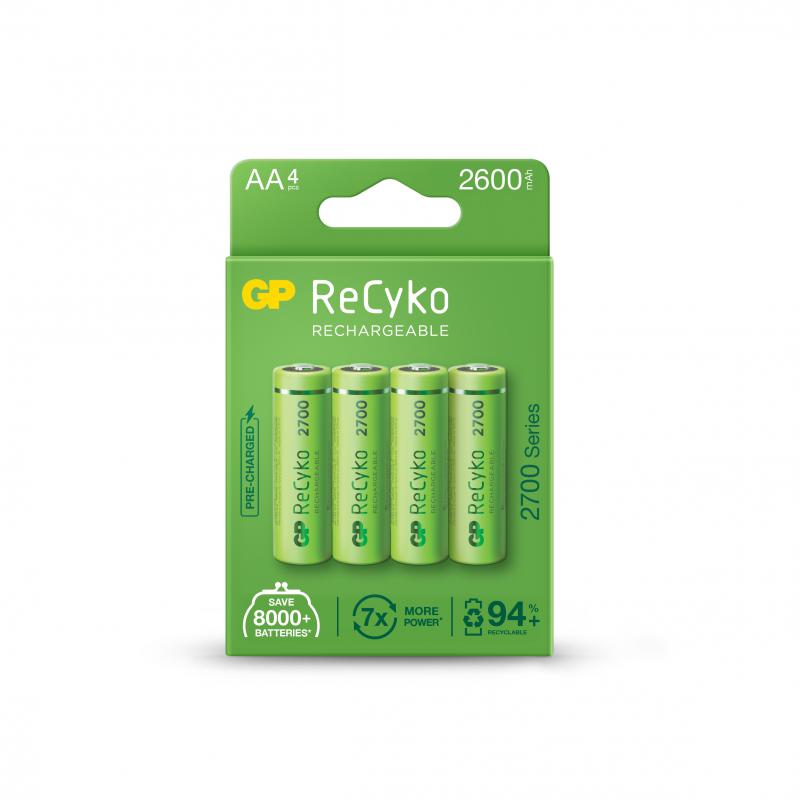 GP AA 2600 mAh Şarjlı Kalem Pil 4’lü Paket GP270AAHCEMTR