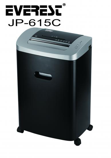 Everest JP-615C Siyah Kağıt, Kredi kartı, cd-dvd Kesme ve Öğütücü 220mm 18 Litre
