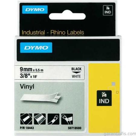 DYMO RhinoPRO Renkli Vinil 19mmx5,5m Siyah-Sarı