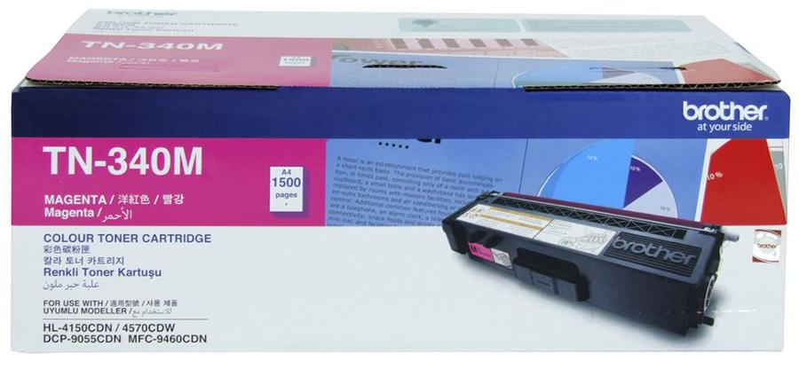 Brother TN-340M 1.500 Sayfa Magenta Kırmızı Toner HL-4150-4570 DCP-9055 MFC-9460-9970