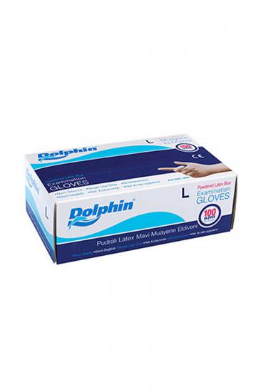 Dolphin Mavi Nitril Eldiven Pudrasız (M) 100lü Paket
