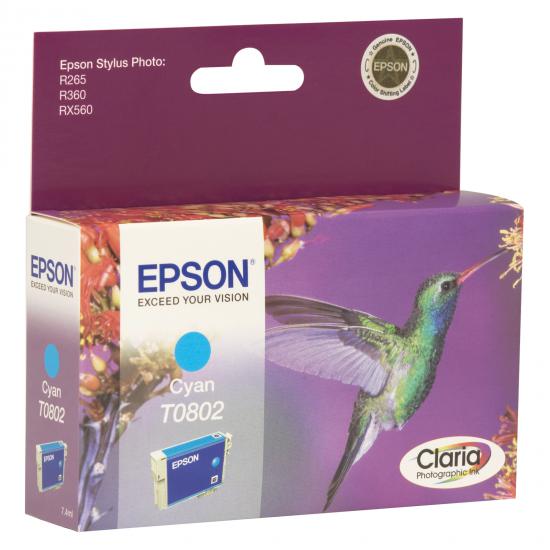 Epson R265-285-360-560 Cyan Mavi Mürekkep Kartuş T08024021