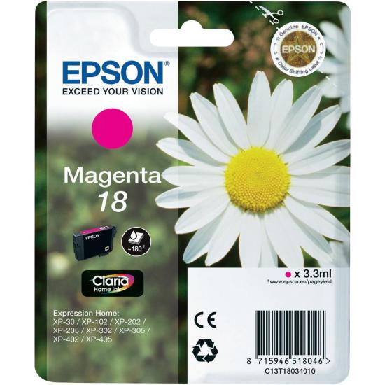 Epson 18 Magenta Kırmızı Mürekkep Kartuş T18034020