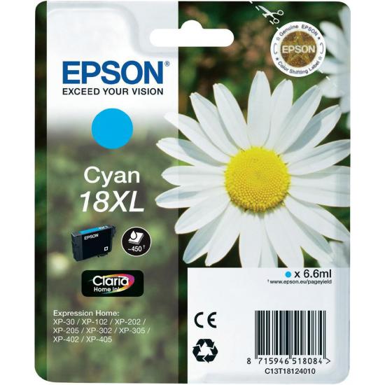 Epson 18XL Cyan Mavi Mürekkep Kartuş T18124020