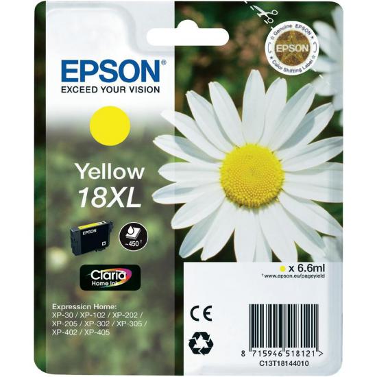 Epson 18XL Yellow Sarı Mürekkep Kartuş T18144020