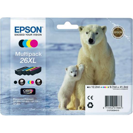 Epson 26XL Multipack 4’lü Mürekkep Kartuş T26364022
