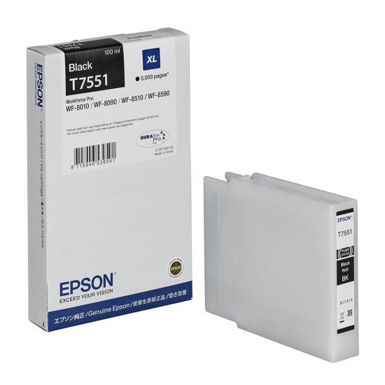 Epson T7551 Black Siyah Mürekkep Kartuş T755140