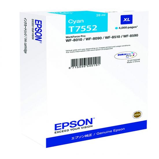 Epson T7552 Cyan Mavi Mürekkep Kartuş T755240