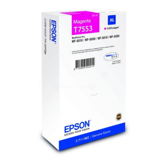 Epson T7553 Magenta Kırmızı Mürekkep Kartuş T755340