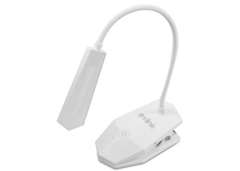 S-link SL-8720 Beyaz 14 LED Şarjlı 800mAh Taşınabilir Masa Lambası