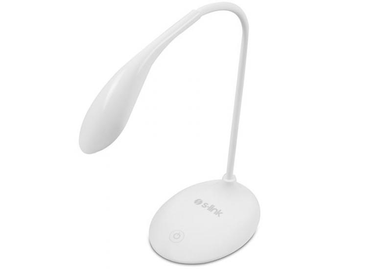 S-link SL-8725 Beyaz 14 LED Şarjlı 500mAh Taşınabilir Masa Lambası