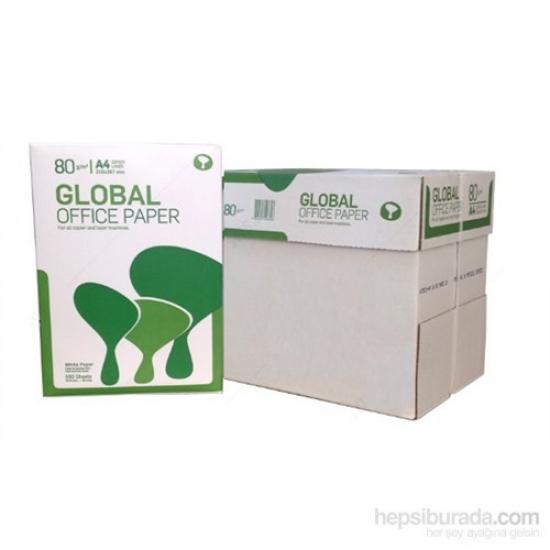 Global A4 Fotokopi Kağıdı 80gr-500 lü 1 koli=5 paket