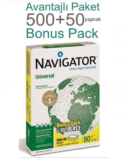 Navigatör A4 80gr koli=5pk 550 Sayfalık Promosyon Paket