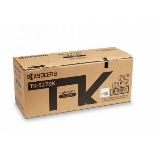 Kyocera TK-5270K Black Siyah Orjinal Fotokopi Toneri Ecosys M6230cdn-M6230cidn-M6630cdn 8.000 Sayfa
