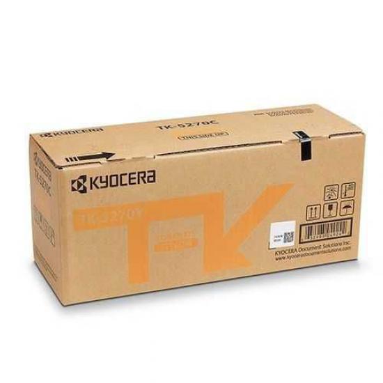 Kyocera TK-5270Y Yellow Sarı Orjinal Fotokopi Toneri Ecosys M6230cdn-M6230cidn-M6630cdn 6.000 Sayfa