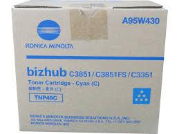 Konica Minolta TNP49C Cyan Mavi Orjinal Fotokopi Toneri Bizhup C3351-3851