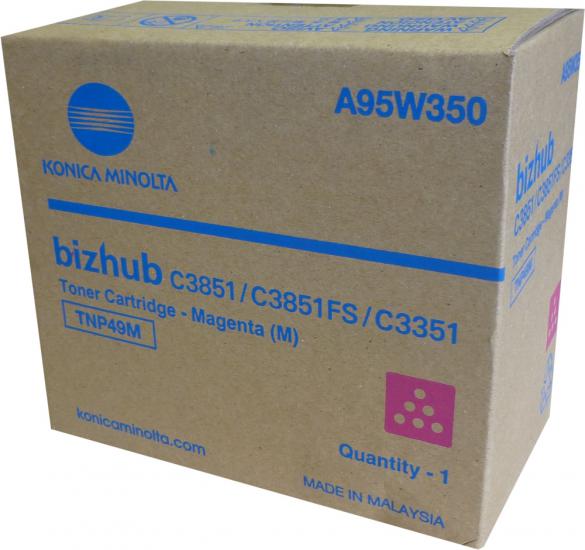 Konica Minolta TNP49M Magenta Kırmızı Orjinal Fotokopi Toneri Bizhup C3351-3851