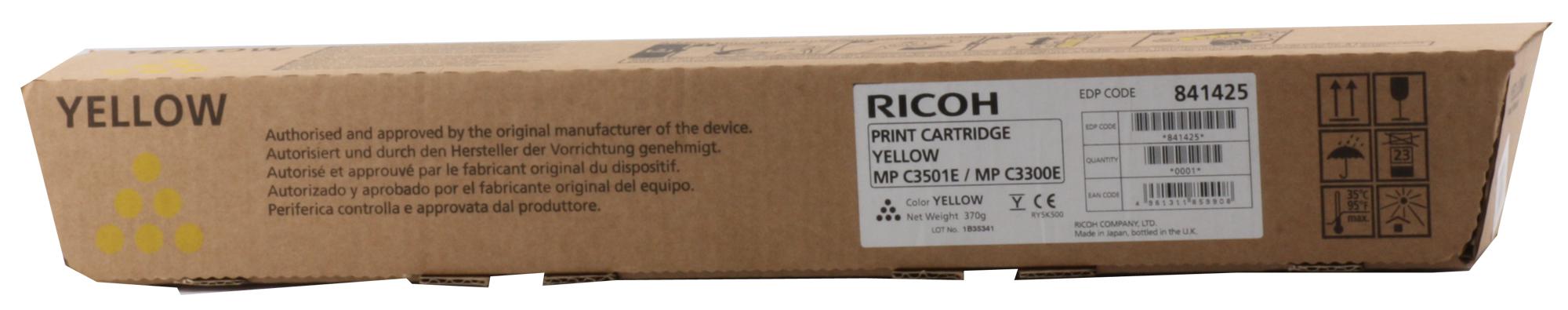 Ricoh MP C3300 Cyan Mavi Orjinal Fotokopi Toneri MP C2800-3001-3501 16.000 Sayfa