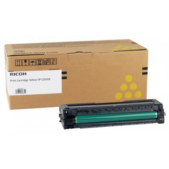 Ricoh SP C252HE Yellow Sarı Orjinal Toner SP C252sf 6.000 Sayfa