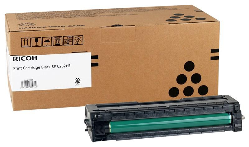 Ricoh SP C252HE Black Siyah Orjinal Toner SP C252sf 6.500 Sayfa