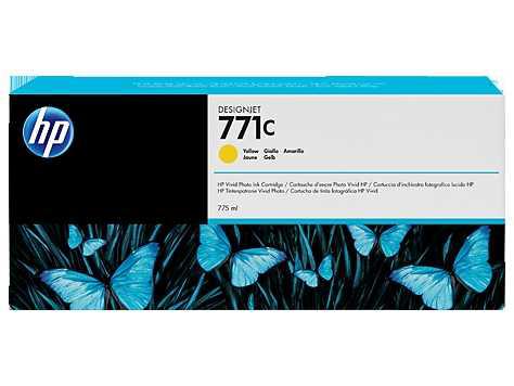 HP 771C Yellow Sarı 775ML Plotter Kartuşu B6Y10A
