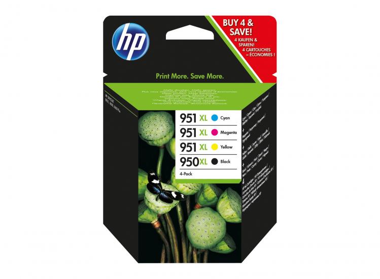 HP 950XL-951XL 4 Renk Multipack Kartuş Takımı C2P43AE
