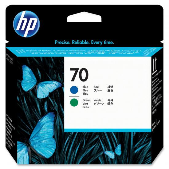 HP 70 Cyan-Green Mavi-Yeşil Baskı Kafası C9408A