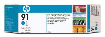 HP 91 Cyan Mavi 775ML Plotter Kartuşu C9467A