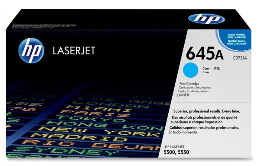 HP 645A Cyan Mavi 12.000 Sayfa Toner C9731A