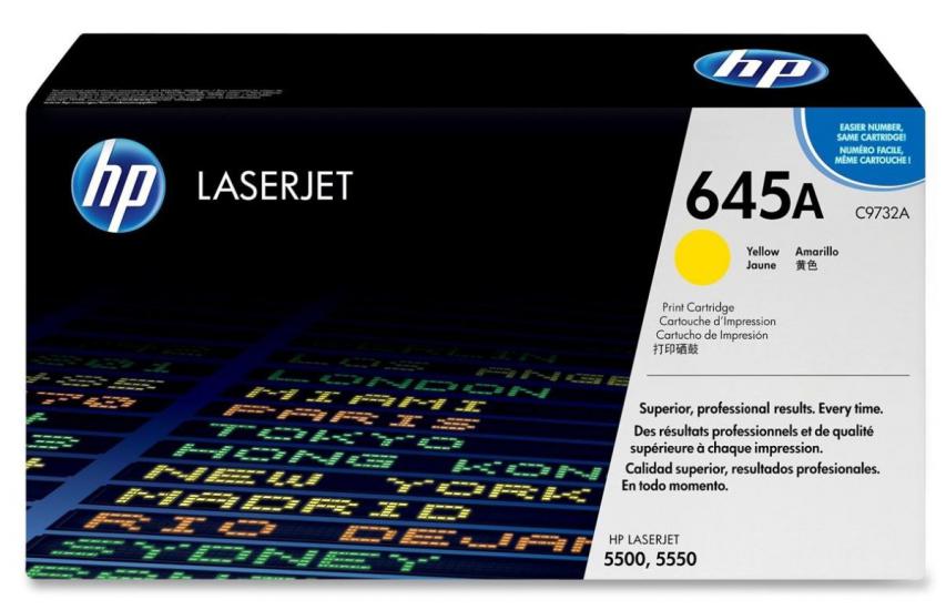 HP 645A Yellow Sarı 12.000 Sayfa Toner C9732A