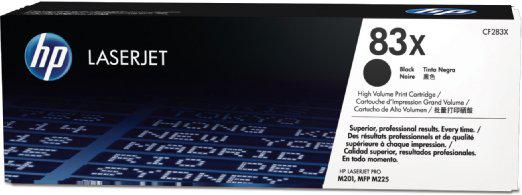 HP 83X Black Siyah Yüksek Kapasite 2.200 Sayfa Toner CF283X